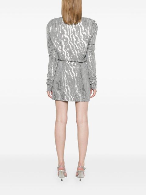 ROTATE BIRGER CHRISTENSEN sequined mini dress - Grey