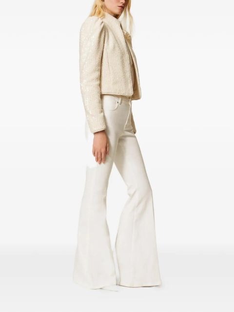 TWINSET flared trousers - White