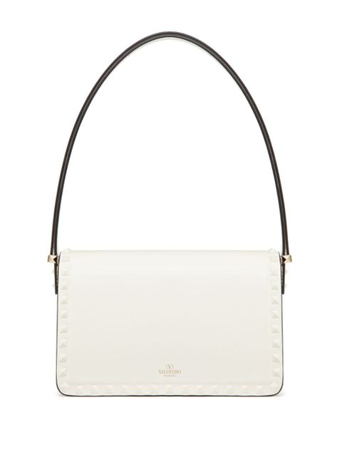 Valentino Garavani Rockstud23 leather shoulder bag - White