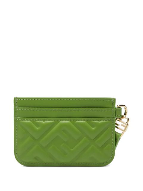 FENDI Baguette ff motif flat cardholder - Green - zdjęcie produktu nr 2