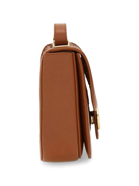 Ferragamo double Gancini North-South crossbody bag (XS) - Brown