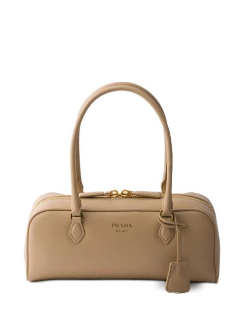 Prada medium leather top-handle bag - Neutrals - zdjęcie produktu nr 1