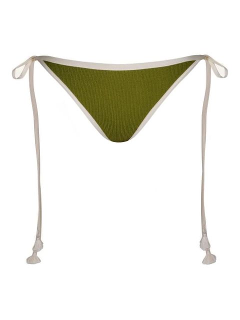 Johanna Ortiz Spiritual Retreat crinkle bikini bottom - Green - zdjęcie produktu nr 1