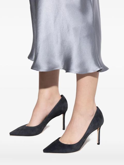 Jimmy Choo 90mm Romy pointed pumps - Grey