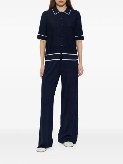 BOGNER Peaches contrast-collar cardigan - Blue - zdjęcie produktu nr 2