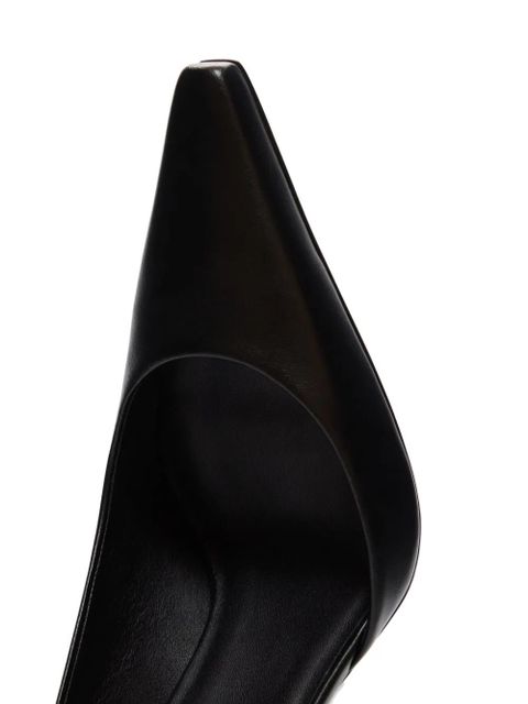 LouLou de Saison 85mm Carllas asymmetric ankle strap pumps - Black