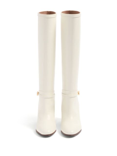 Valentino Garavani 75mm Pattie leather boots - Neutrals