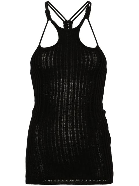 ISABEL MARANT Debra fine-ribbed tank top - Black - zdjęcie produktu nr 1