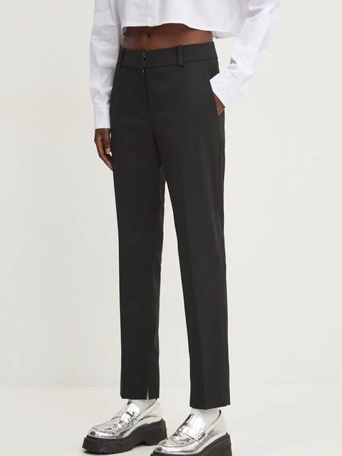 HUGO spodnie z domieszką wełny