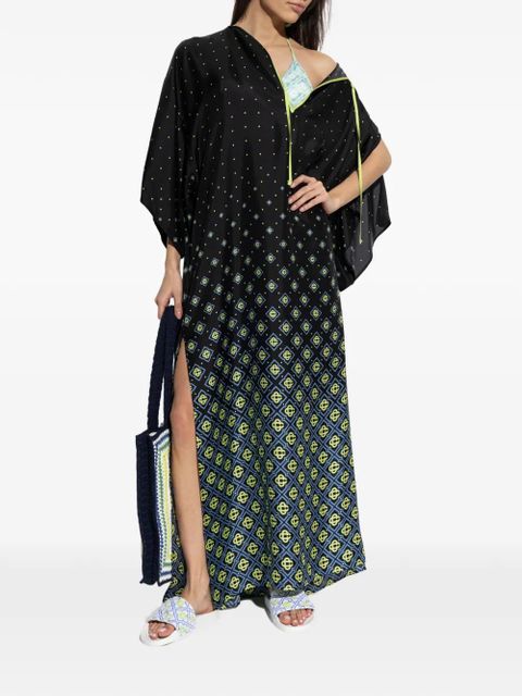 Casablanca silk maxi dress - Black