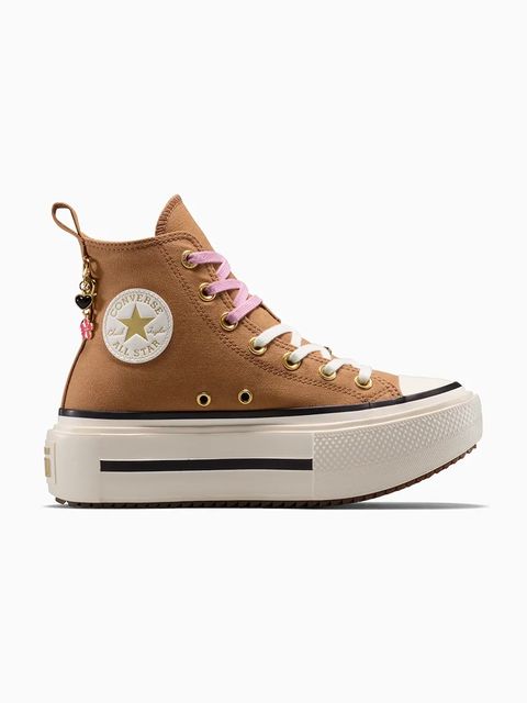 Converse trampki Chuck Taylor All Star Star Double Stack kolor beżowy A18867C - zdjęcie produktu nr 1