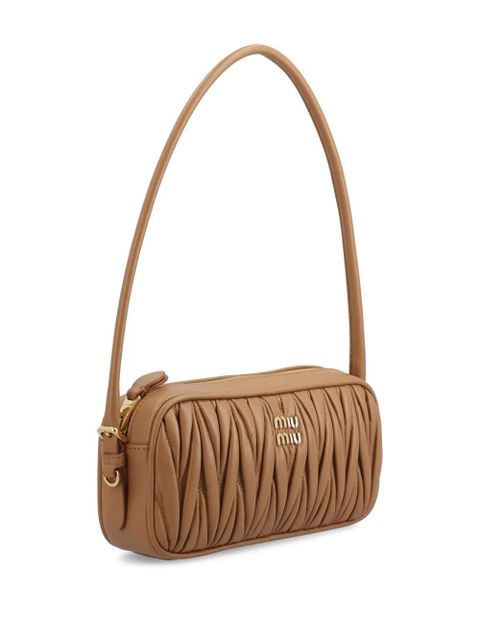 Miu Miu quilted-leather shoulder bag - Brown - zdjęcie produktu nr 2