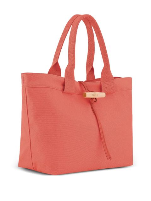Longchamp large Le Roseau tote bag - Orange