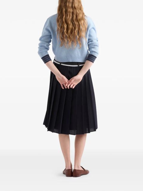 Prada cashmere crew-neck sweater - Blue