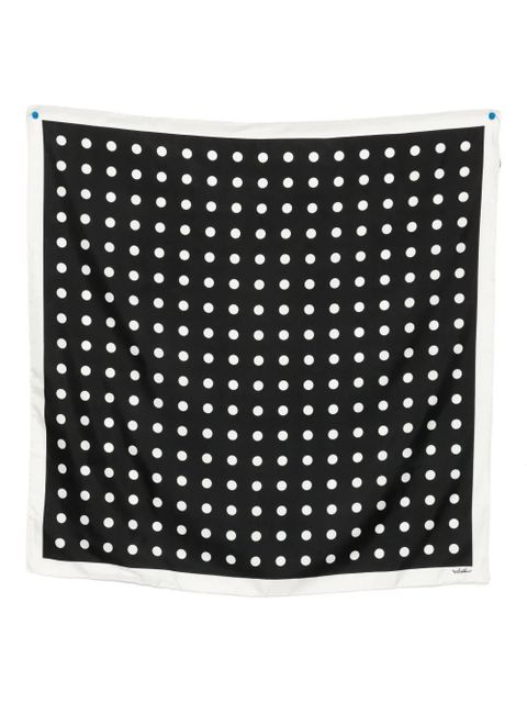 Valentino Garavani polka dots silk scarf - Black - zdjęcie produktu nr 1