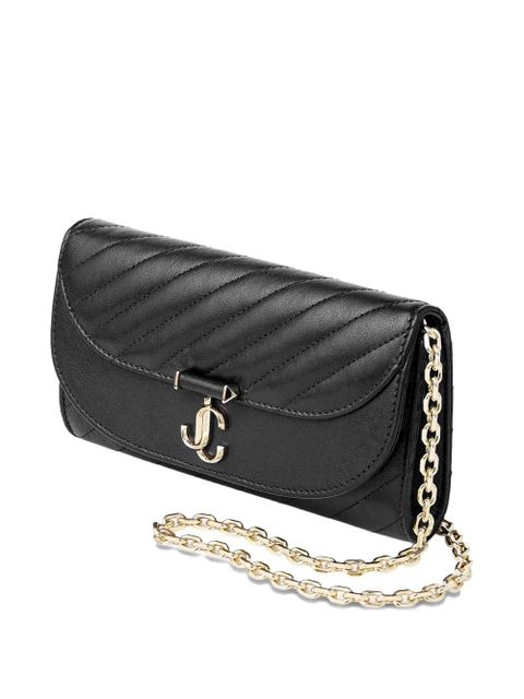Jimmy Choo Curve quilted chain-strap shoulder bag - Black - zdjęcie produktu nr 2
