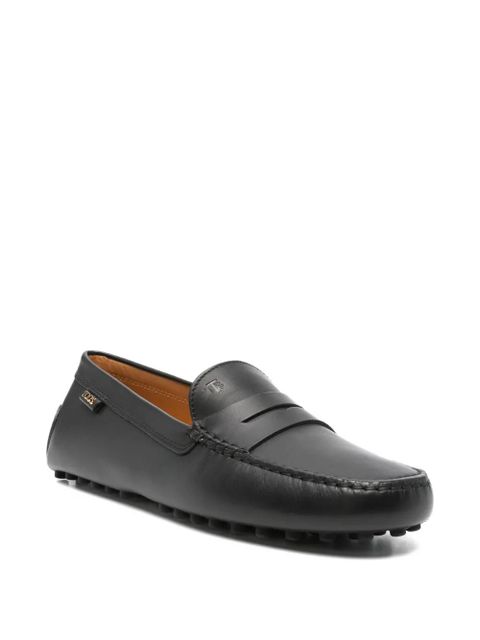Tod's logo-detail driving loafers - Black - zdjęcie produktu nr 2
