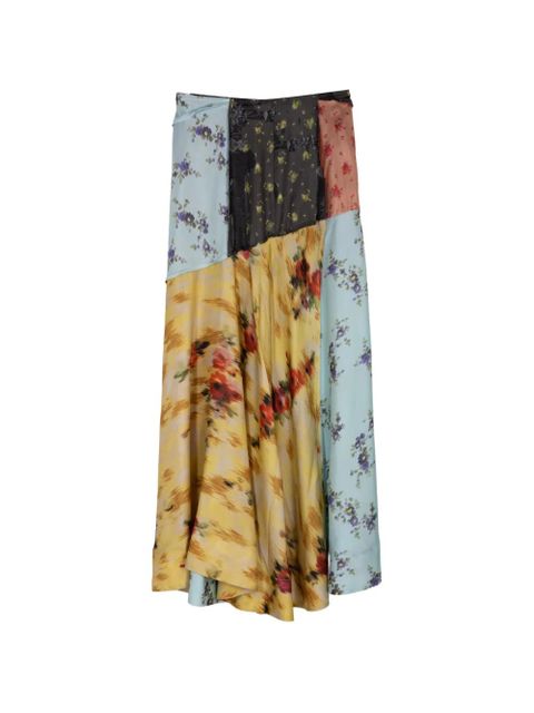 GANNI floral-print maxi skirt - Blue - zdjęcie produktu nr 2