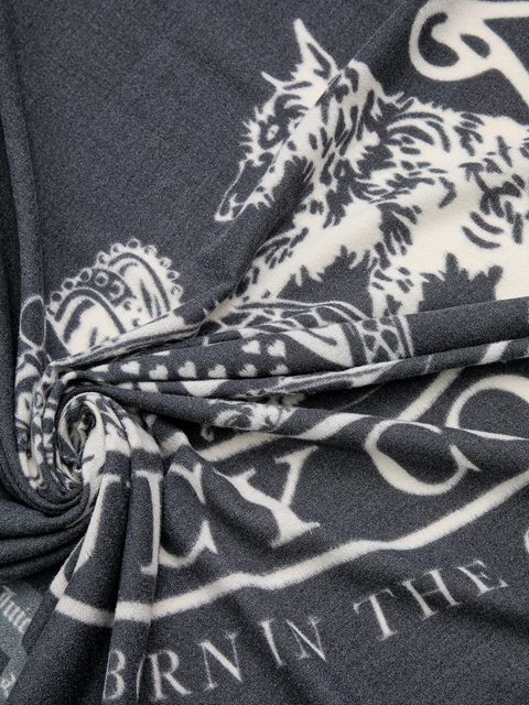 Juicy Couture chusta Pashmina damska kolor czarny wzorzysta AIJFO8612WPO