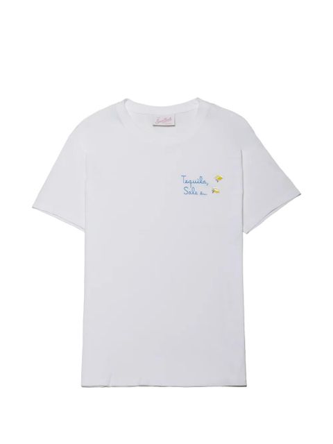 MC2 Saint Barth Emilie embroidered lemon-charm T-shirt - White - zdjęcie produktu nr 1