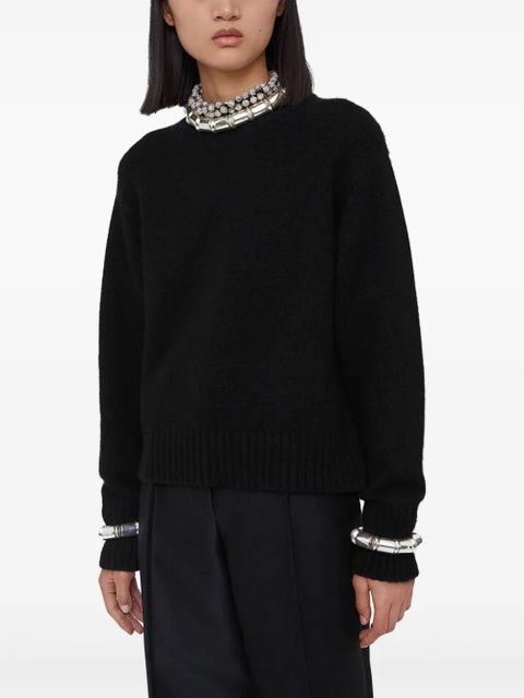 Jil Sander knitted jumper - Black - zdjęcie produktu nr 2