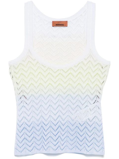 Missoni chevron-pattern tank top - White - zdjęcie produktu nr 1