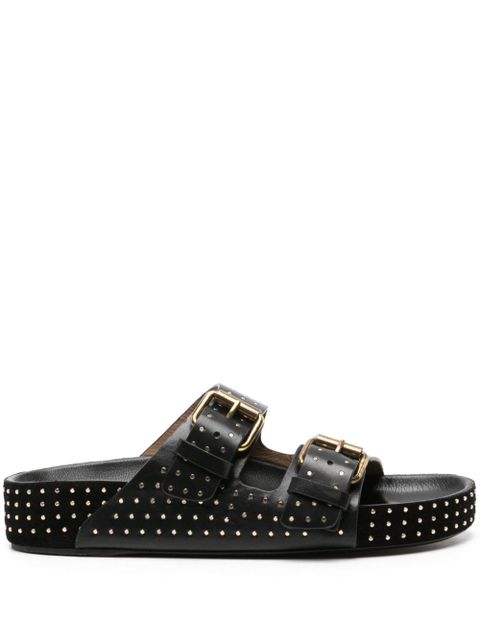 ISABEL MARANT Lennyo leather sandals - Black - zdjęcie produktu nr 1