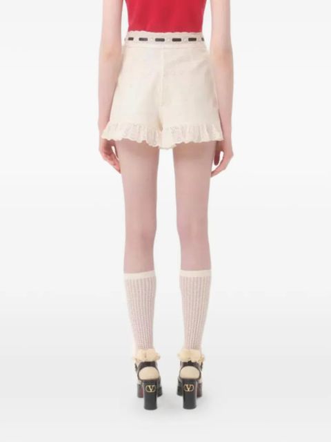 Valentino Garavani Daisy Sangallo shorts - Neutrals - zdjęcie produktu nr 2