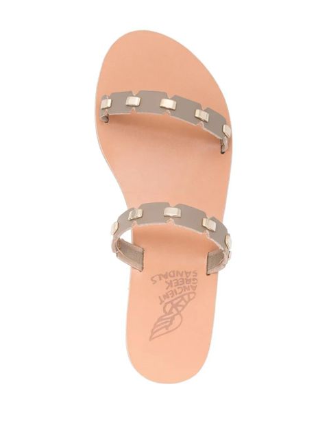 Ancient Greek Sandals Kara leather slides - Neutrals
