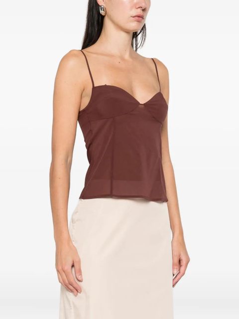St. Agni strapless top - Brown