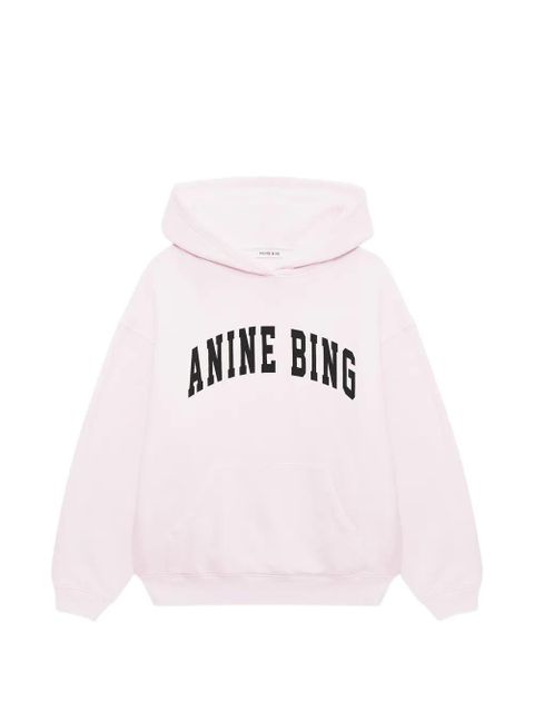 ANINE BING Harvey logo-detail hoodie - Pink - zdjęcie produktu nr 1