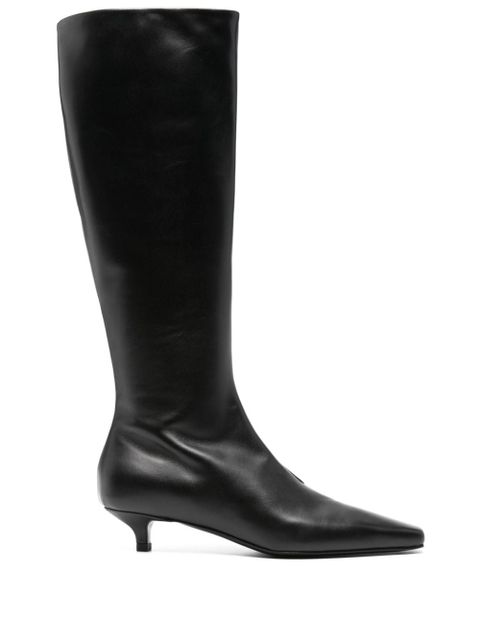 TOTEME 40mm The Slim knee-high boots - Black - zdjęcie produktu nr 1