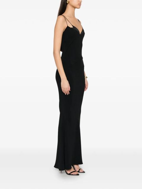TOM FORD double-strap bias-cut dress - Black