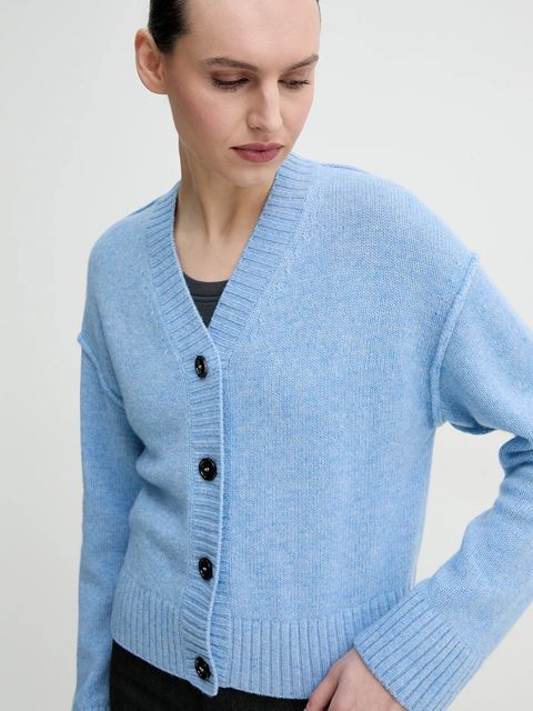 Day Birger et Mikkelsen kardigan wełniany Jordane damski kolor niebieski DAY65243701