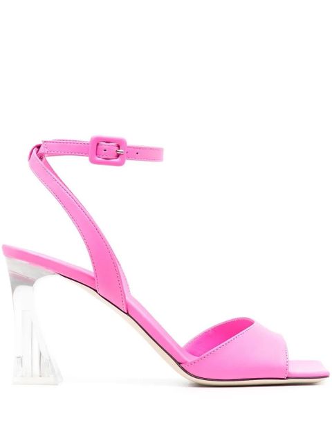 Giuseppe Zanotti transparent-heel detail sandals - Pink - zdjęcie produktu nr 1