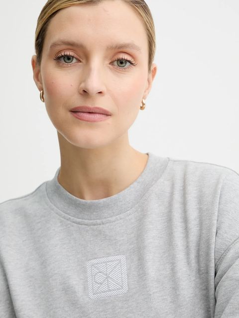 Calvin Klein bluza damska kolor szary melanżowa LV044D203G