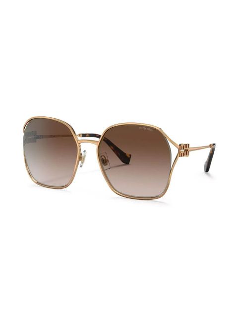 Miu Miu Eyewear metallic round-frame sunglasses