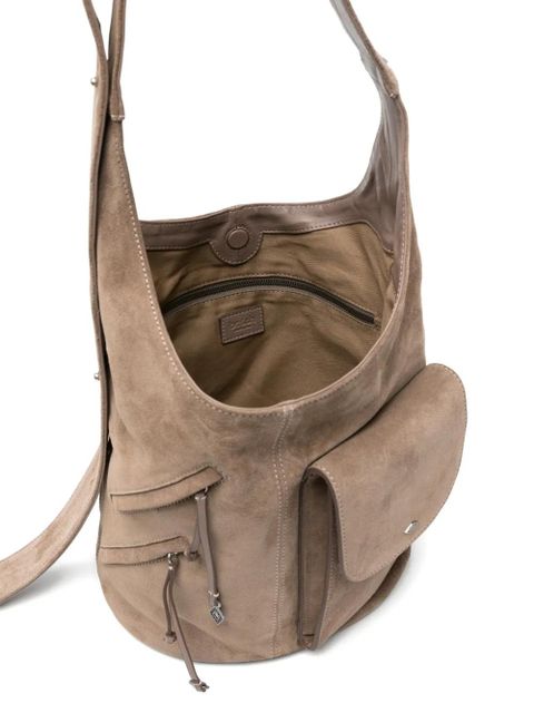 Ba&Sh Youyou suede shoulder bag - Neutrals