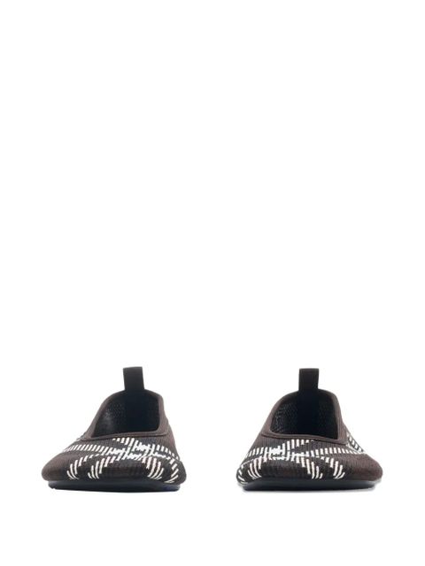 Burberry check knitted ballet flats - Black - zdjęcie produktu nr 2