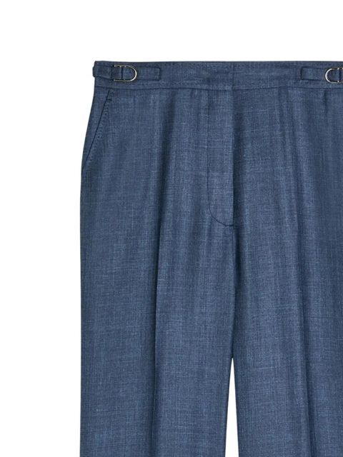 Gabriela Hearst buckle-detail trousers - Blue - zdjęcie produktu nr 2