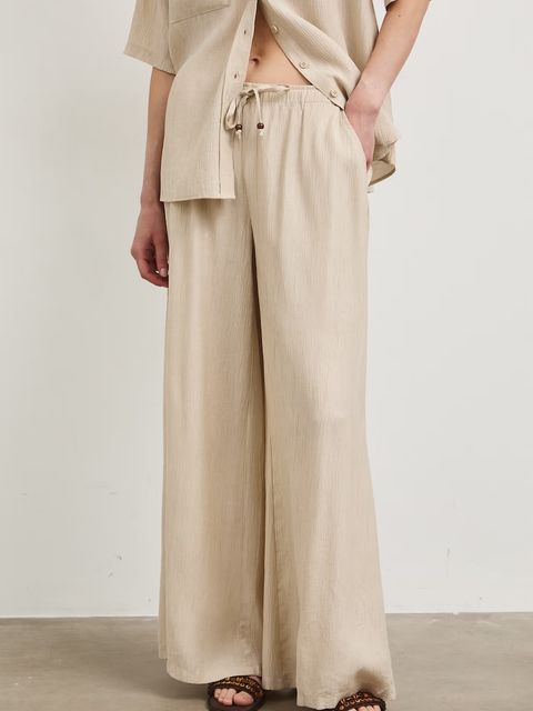 Medicine spodnie wide leg damskie z wiskozą - zdjęcie produktu nr 1