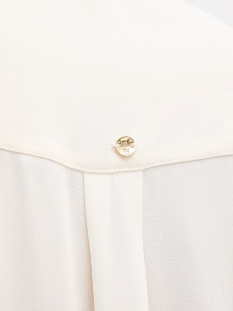 Pedro del Hierro bluzka damska kolor beżowy gładka 6632027