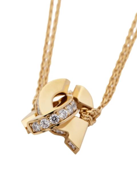 Ferragamo Double Gancini pendant necklace - Gold - zdjęcie produktu nr 2