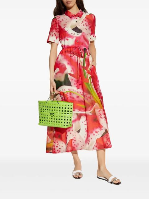 Tory Burch floral-print mini dress - Pink