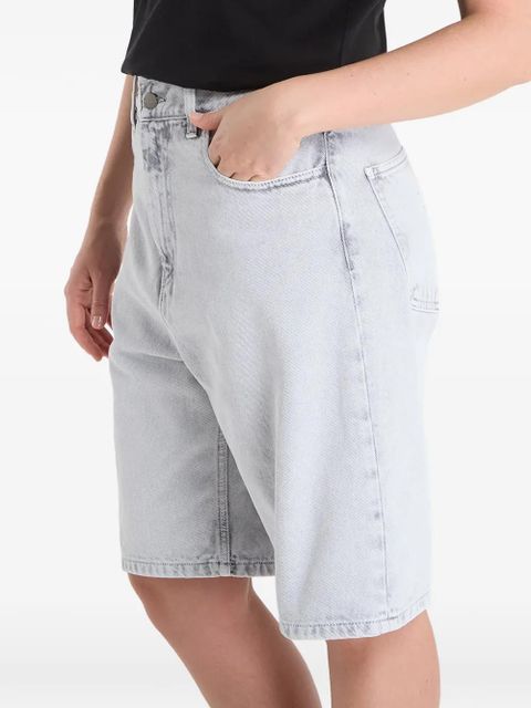 Carhartt WIP logo-patch denim shorts - Blue