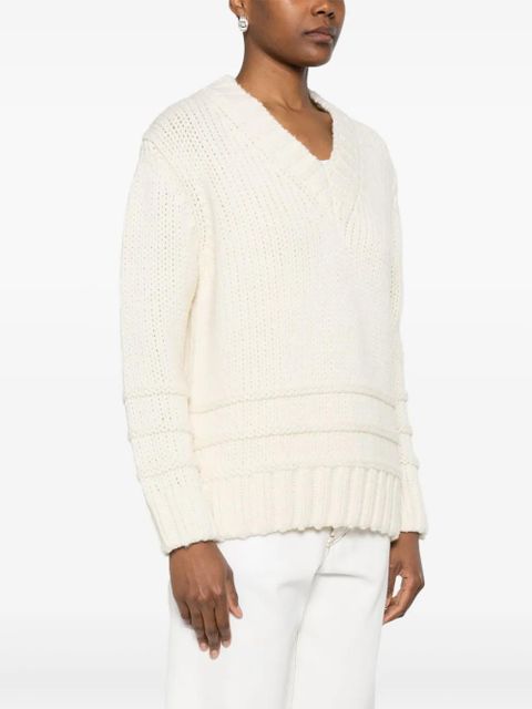 Moncler v-neck sweater - Neutrals