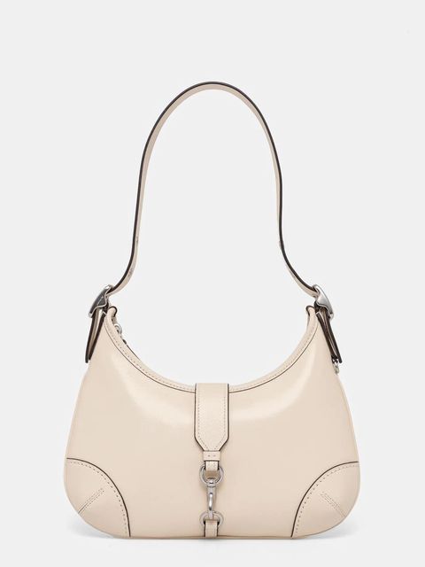 Coach torebka skórzana Hamptons kolor beżowy CW642