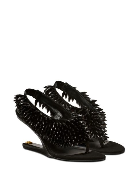 Balmain thong strape sandals - Black - zdjęcie produktu nr 2