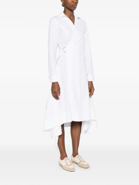 LOEWE V-neck midi dress - White