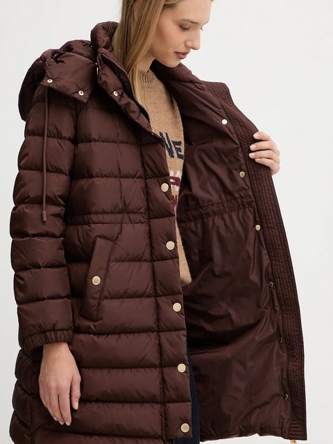 Weekend Max Mara kurtka puchowa CERBERO kolor brązowy zimowa oversize 2525496052600